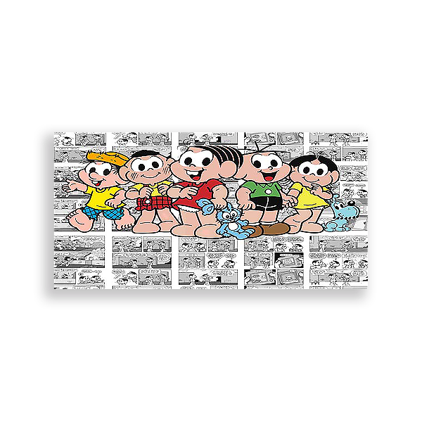 Capa Painel Retangular Sublimado - Turma Da Mônica