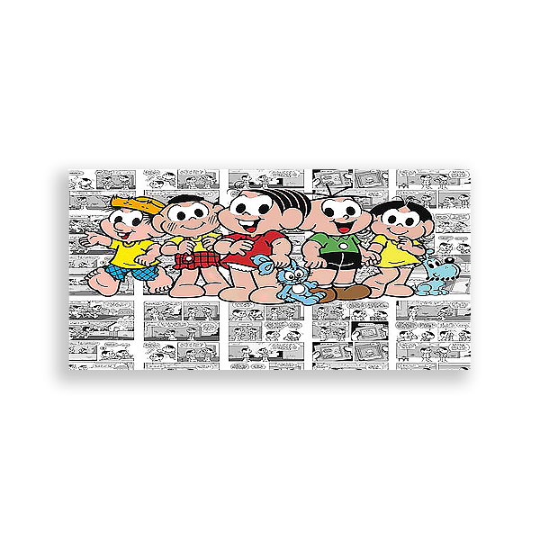 Capa Painel Retangular Sublimado - Turma Da Mônica