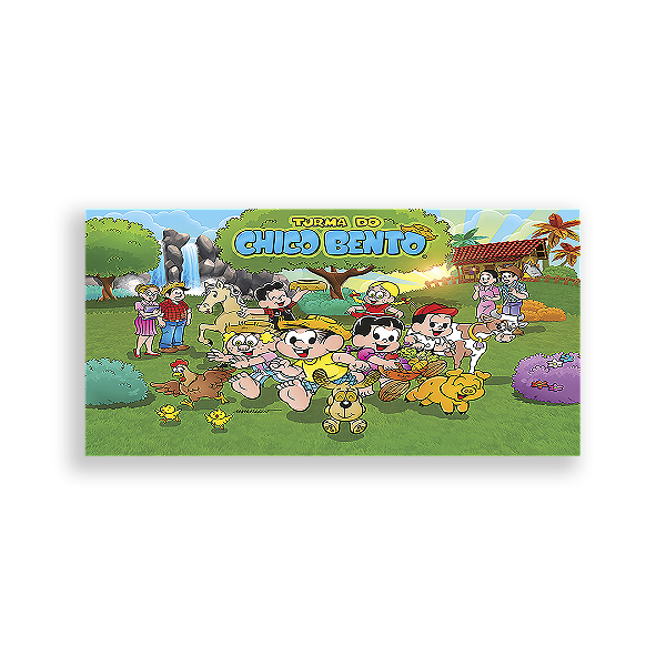 Capa Painel Retangular Sublimado - Turma Do Chico Bento