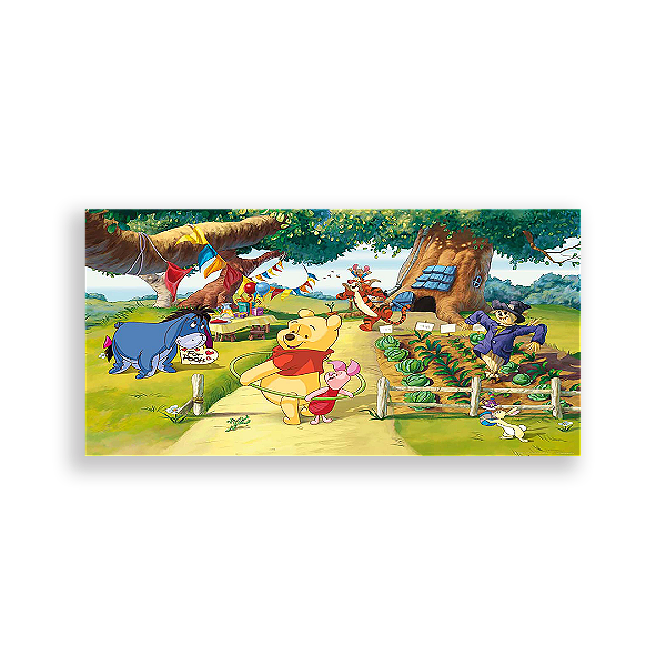 Painel Retangular - Ursinho Pooh - Sublimado 3D