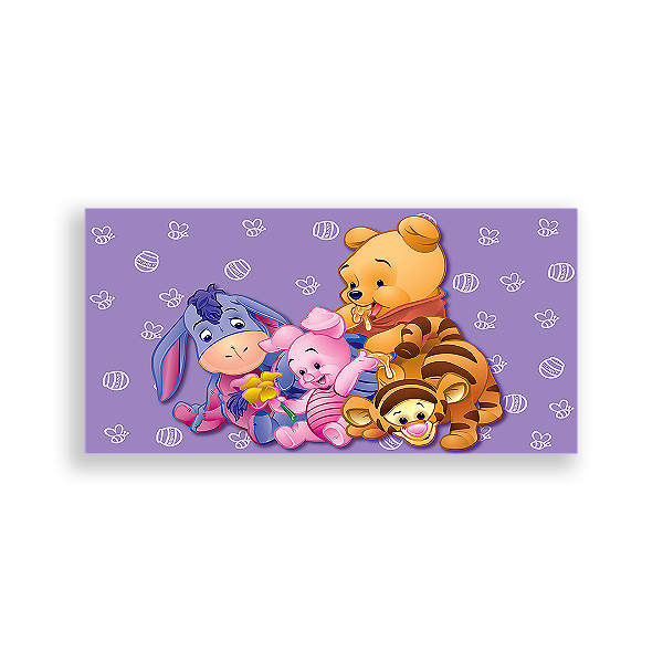 Painel Retangular - Ursinho Pooh - Sublimado 3D