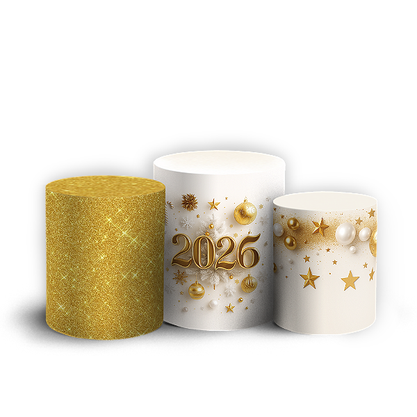 Trio Cilindro - Ano Novo - Sublimado 3D