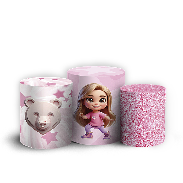 Trio Cilindro - Os Aventureiros - Sublimado 3D