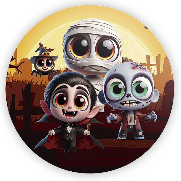 Capa Mini Painel Sublimado - Dia Das Bruxas Halloween