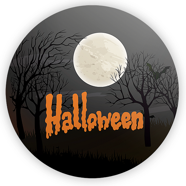 Painel Redondo - Dia das Bruxas Halloween - Sublimado 3D