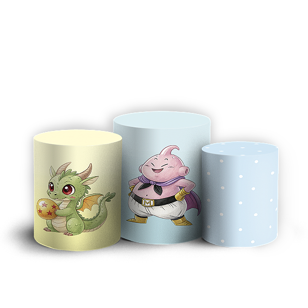 Capas Trio Cilindro Sublimado Vest Facil - Dragon Ball