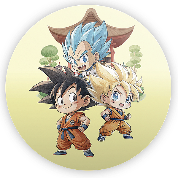 Painel Redondo - Dragon Ball - Sublimado 3D