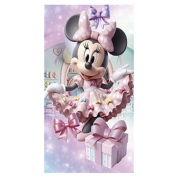 Capa Faixa Lateral Sublimado - Minnie Rosa