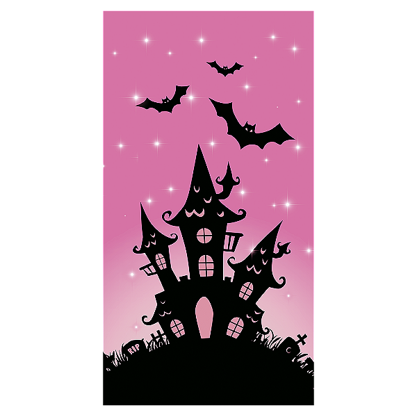 Faixa Lateral - Gato Dia das Bruxas Halloween - Sublimado 3D