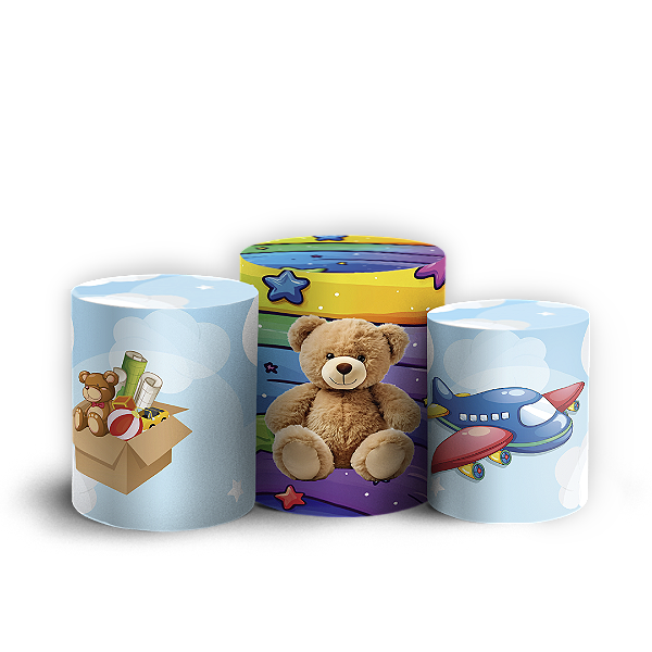Capas Trio Cilindro Sublimado Vest Facil - Dia Das Crianças