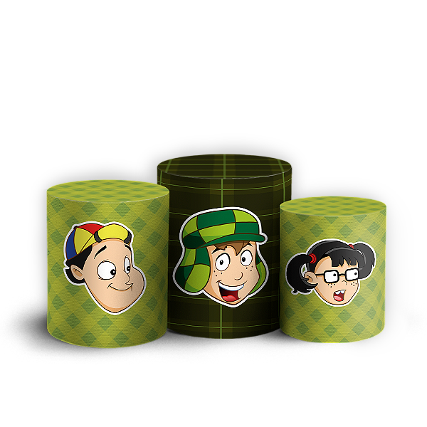 Capas Trio Cilindro Sublimado Vest Facil - Chaves