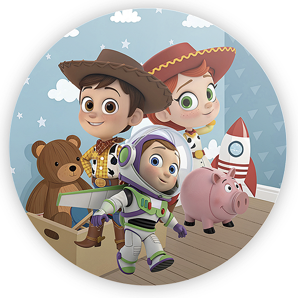 Capa Painel Redondo Sublimado - Toy Story