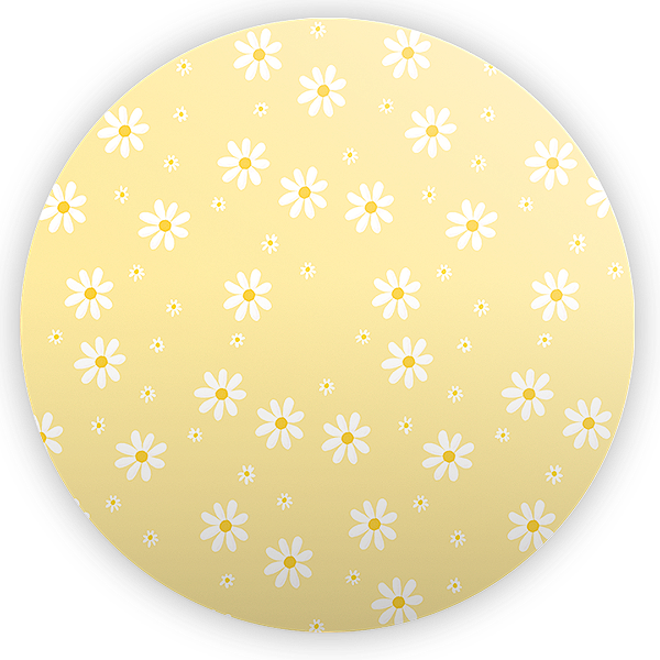 Painel Redondo - Flor Margarida - Sublimado 3D