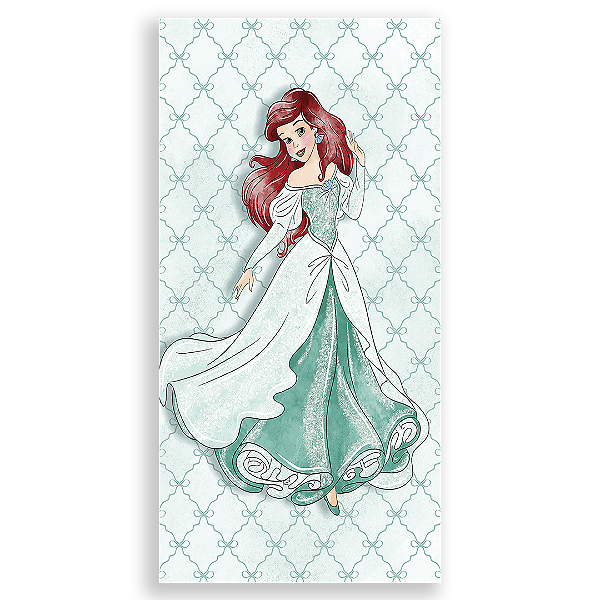 Capa Faixa Lateral Sublimado - Princesa Pequena Sereia -Vivi Mide