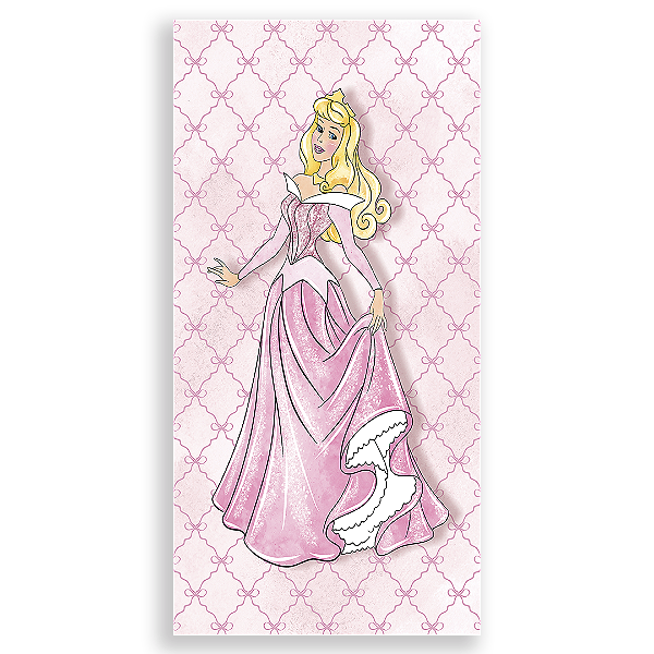 Capa Faixa Lateral Sublimado - Princesa Aurora Bela Adormecida