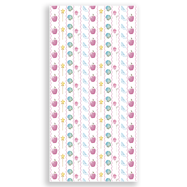 Capa Faixa Lateral Sublimado - Fundo Princesas -Vivi Mide