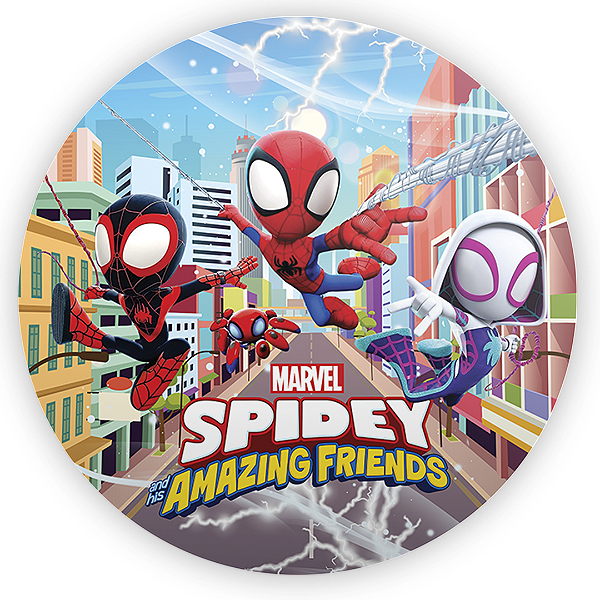 Painel Redondo Sublimado 3D - Homem Aranha