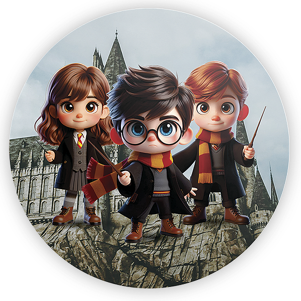 Painel Redondo Sublimado 3D - Harry Potter