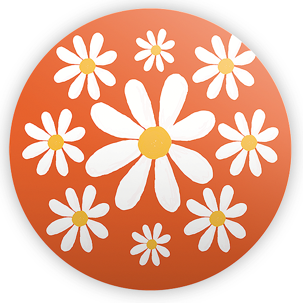 Capa Mini Painel Sublimado - Flor Margarida