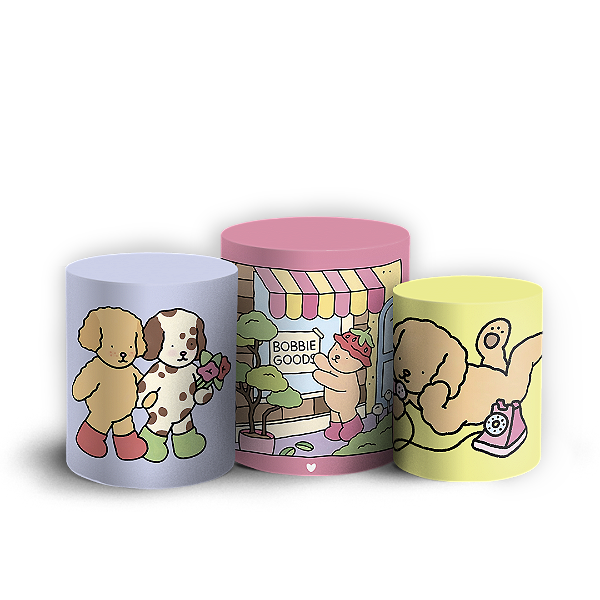 Trio Cilindro Sublimado 3D - Bobbie Goods