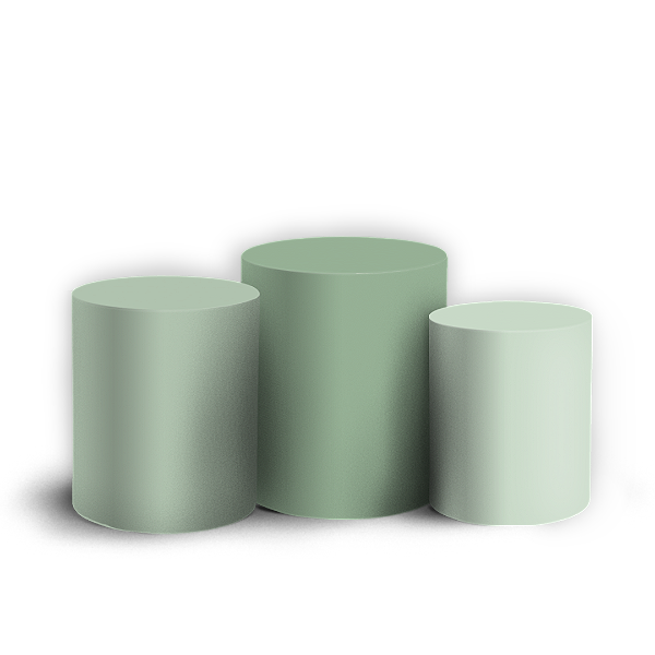 Capas Trio Cilindro Sublimado Vest Facil - Cores Verde