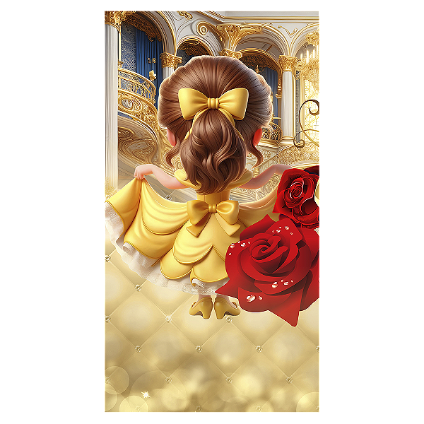 Faixa Lateral Sublimado 3D - Princesa Bela