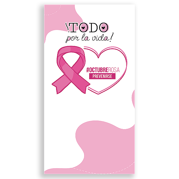 Faixa Lateral Sublimado 3D - Octubre Rosa ES