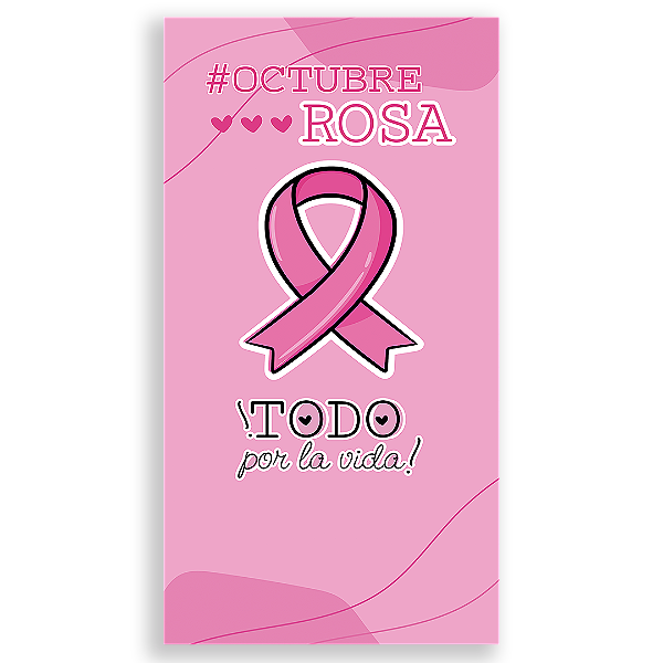 Faixa Lateral Sublimado 3D - Octubre Rosa ES