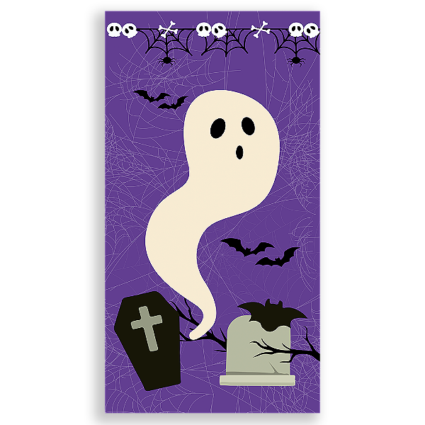 Faixa Lateral Sublimado 3D - Noche de Brujas ES