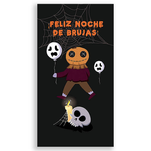 Faixa Lateral Sublimado 3D - Noche de Brujas ES