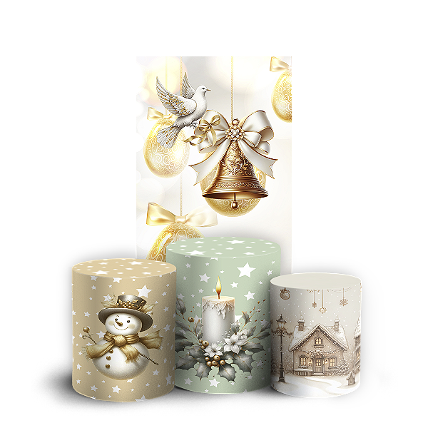 Faixa Lateral e Trio Cilindro Sublimado 3D Vest Facil - Natal