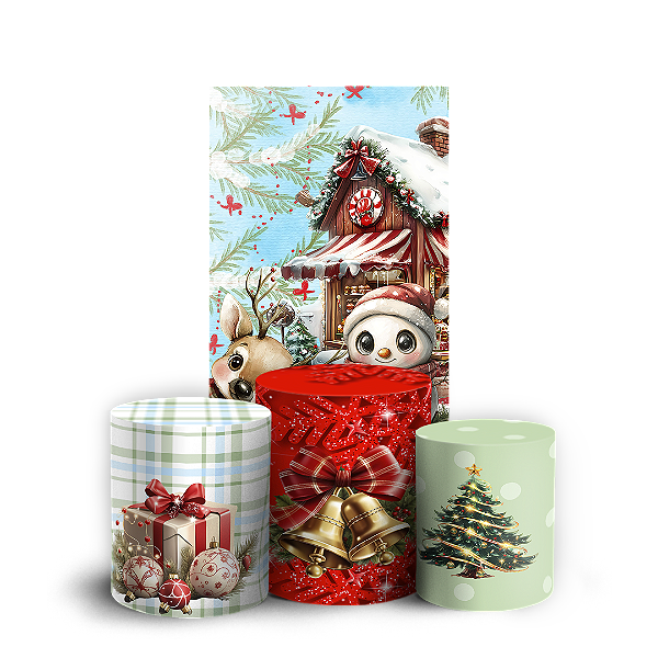 Faixa Lateral e Trio Cilindro Sublimado 3D Vest Facil - Natal