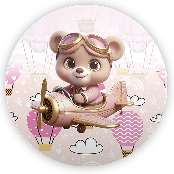 Mini Painel Sublimado 3D - Ursinha