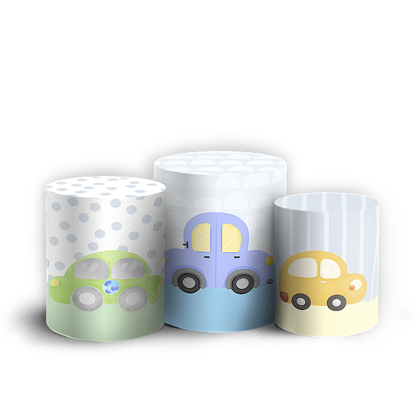 Capas Trio Cilindro Sublimado Vest Facil - Transporte