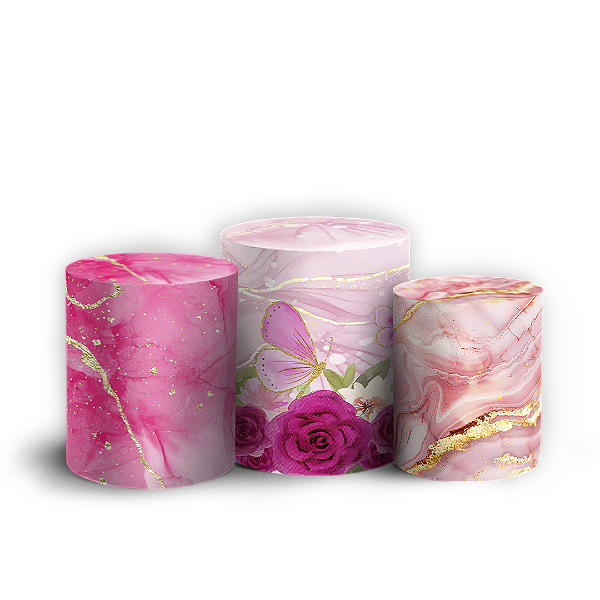 Capas Trio Cilindro Sublimado Vest Facil - 15 Anos