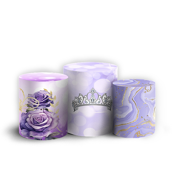 Capas Trio Cilindro Sublimado Vest Facil - 15 Anos
