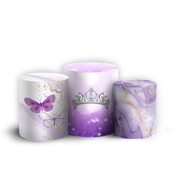 Capas Trio Cilindro Sublimado Vest Facil - 15 Anos