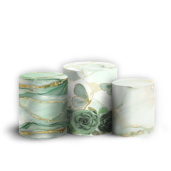 Capas Trio Cilindro Sublimado Vest Facil - 15 Anos
