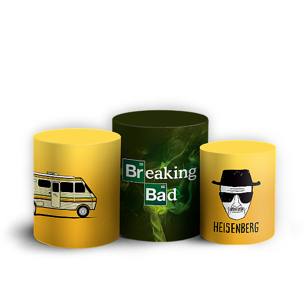 Trio Cilindro Sublimado 3D - Breaking Bad
