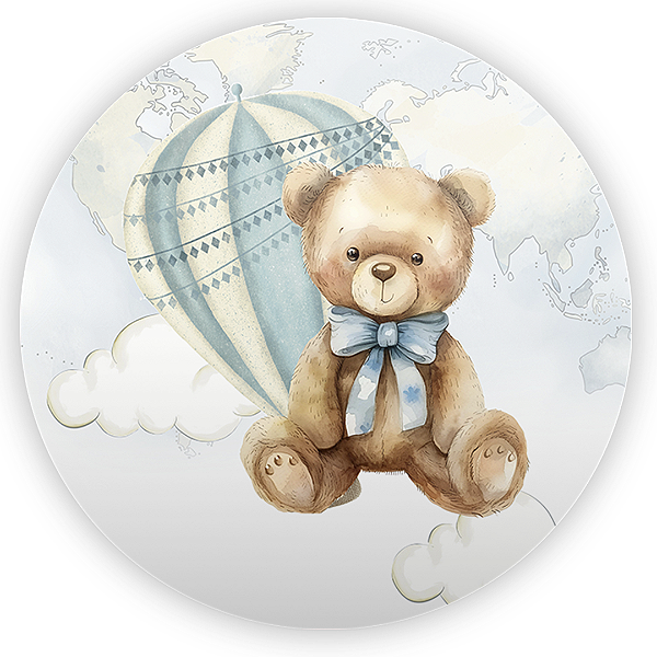 Painel Redondo Sublimado 3D - Urso