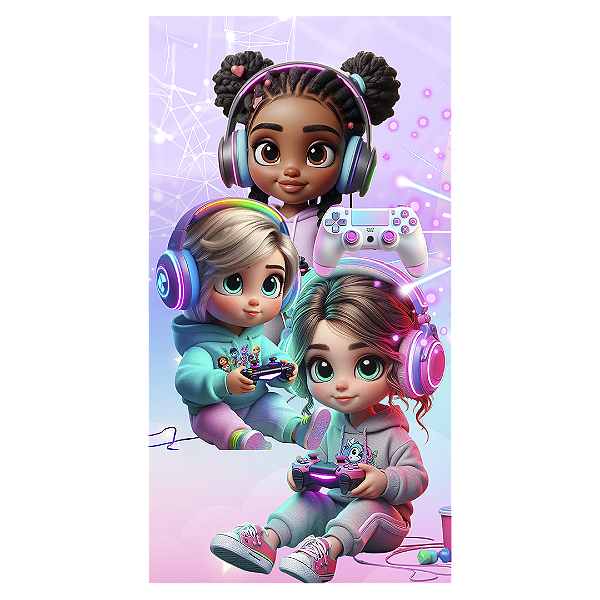 Faixa Lateral Sublimado 3D - Video Games