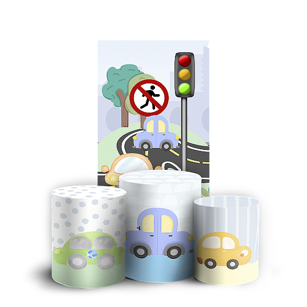 Capas Faixa Lateral e Trio Cilindro Sublimado Vest Facil - Transporte