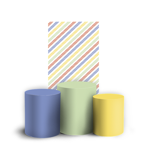 Capas Faixa Lateral e Trio Cilindro Sublimado Vest Facil - Cores