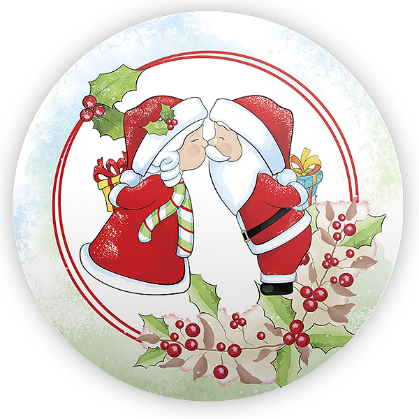 Capa Painel Redondo Sublimado - Natal