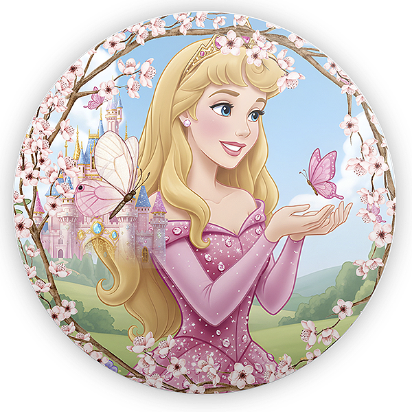 Capa Mini Painel Sublimado - Princesa Aurora Bela Adormecida