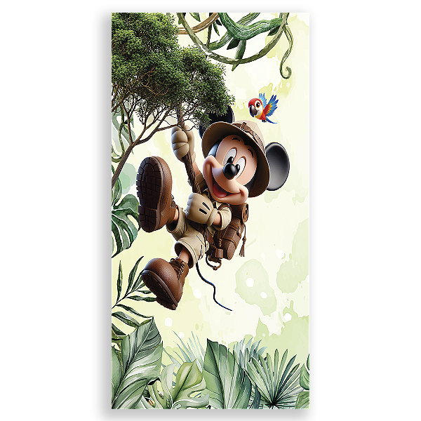 Capa Faixa Lateral Sublimado - Safari Mickey Vivi