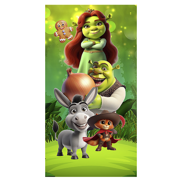 Capa Faixa Lateral Sublimado - Shrek