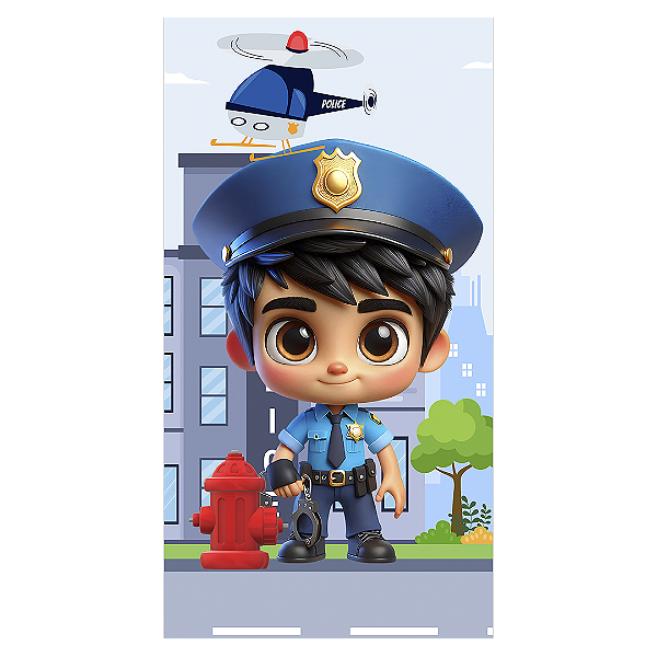Capa Faixa Lateral Sublimado - Polícia