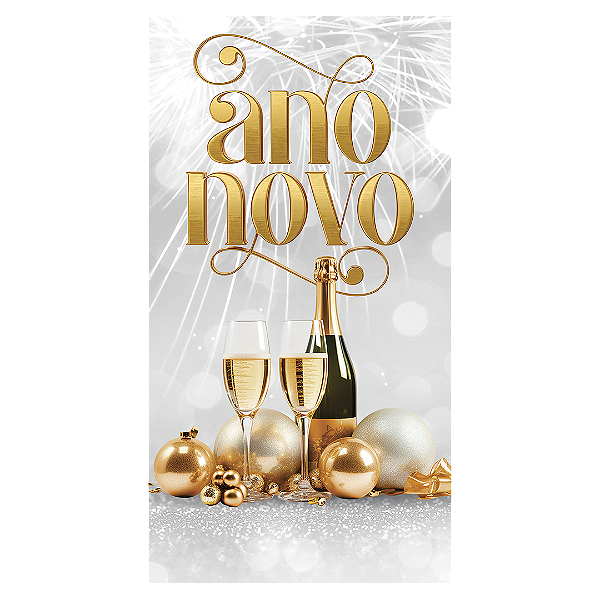 Capa Faixa Lateral Sublimado - Ano Novo