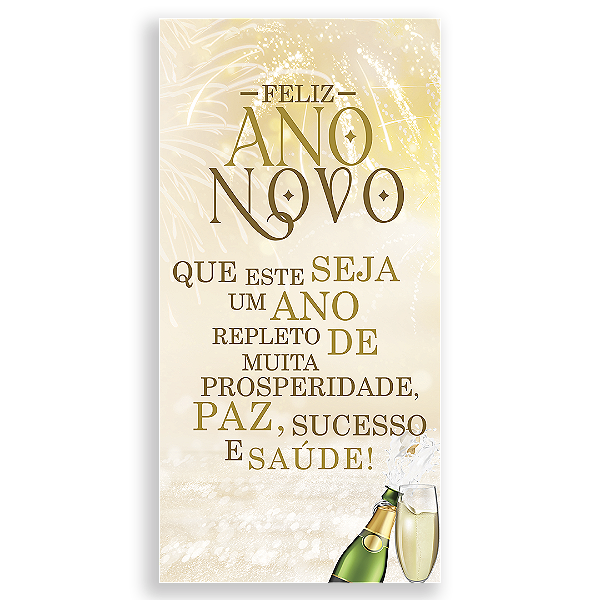Capa Faixa Lateral Sublimado - Ano Novo